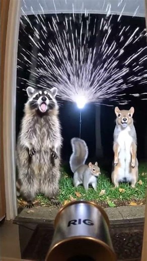 Ring doorbell footage of animals #ai #animals #ringdoorbell #foundfootage