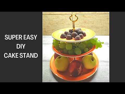 How to make a Tiered Cake Stand (EASY DIY)