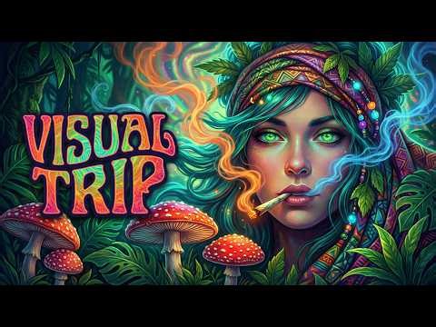 Psy Dub Mix | Cosmic Alien Mushroom Forest 🌌 Trippy Visual Journey | Psychedelic Music