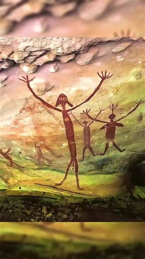 This 40,000-year-old rock art of strange humanoid creatures in Australia are the oldest rock paintings on Earth. These mysterious paintings were created by the Ang-Gnarra people around 40,000 years ago and remained mostly unknown until the 1950s.