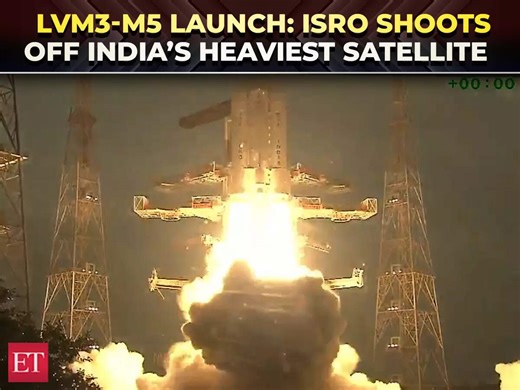 ISRO’s mighty ‘Bahubali’ LVM3-M5 lift off with heaviest communication satellite