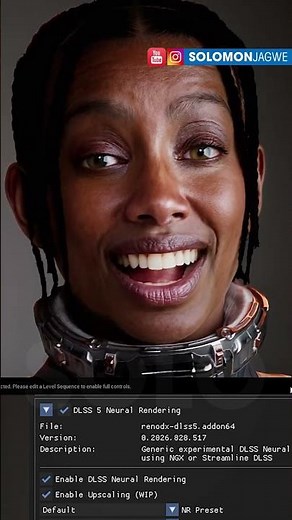 DLSS 5 is INSANE! MetaHumans in UE 5.8 Look AMAZING with DLSS 5!! #unrealengine #shorts #dlss5