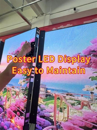 Indoor P2.5 poster led display, front maintenance #LEDDisplayManufacturer #PosterLEDDisplay #Advertising #Customized #DigitalSignage #LEDPanel #Indoor