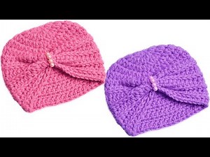 🌈How to Crochet a Turban Hat - Crochet😍