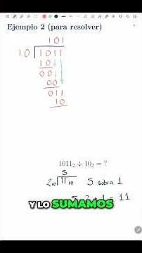 ¿División Binaria EXPLICADA! ¡Fácil y Rápido! #shorts