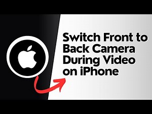 How to switch front to back camera during video on iPhone