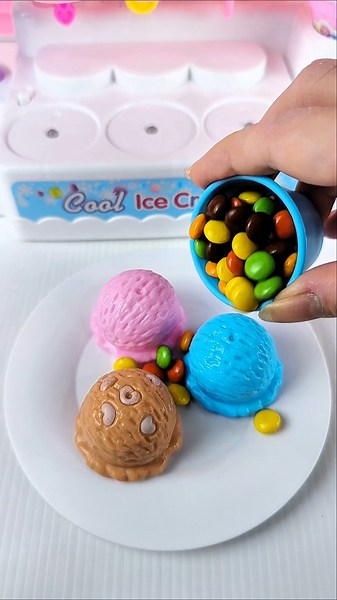 Satisfying with Unboxing & Review Miniature Ice Cream Cart | ASMR Video no music #asmrtoys #minitoys
