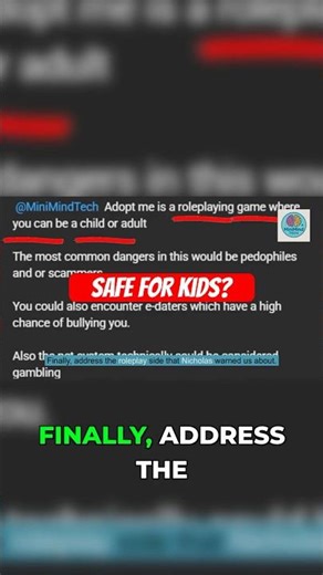 Parents Are Missing This Adopt Me DANGER #roblox #parenting #adoptme