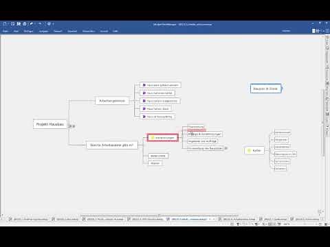 Erstellung eines Projektstrukturplans in MindManager