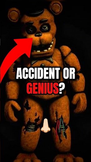 The Secret Inside Freddy's Nose... 🐻👃 #fnaf