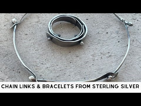 How to Forge, Flare, and Form: Making Artisan Chain Links & Bracelets from Sterling Silver