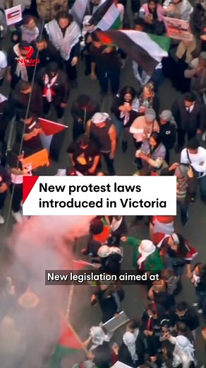 New protest laws are being introduced in Victorian Parliament today, including giving police the power to make people remove their face masks. #protest #law #police #vicpolice #victoria | 7NEWS Australia