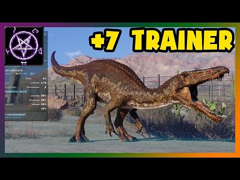 Jurassic World Evolution 2 - Basic +7 trainer (money, fuel, unrest, instant research ..etc)