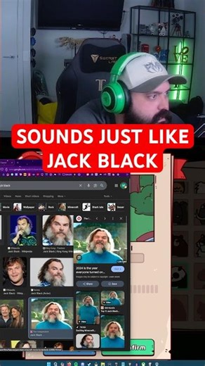 SHE SINGS JUST LIKE JACK BLACK #twitch #jackblack #mario