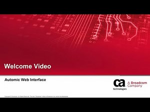 Automic Web Interface Basics - Welcome