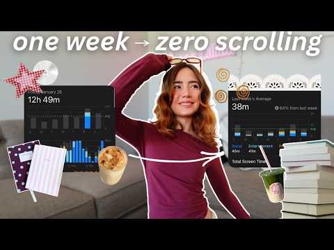 breaking my phone addiction to do things I acutally enjoy for a week | lets stop doomscrolling