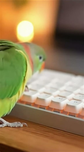 Parrot Playing on Keyboard 🦜⌨️
