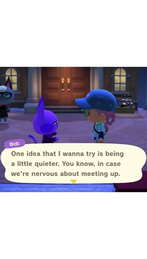 Bob became quieter after the 3.0 update, he said he wanted to shout before #acnh