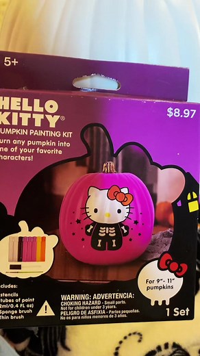 Hello Kitty Pumpkin Painting Tutorial