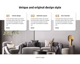 Unique and original design style - Website Template by Nicepage