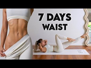 8 MIN TINY WAIST & ABS PILATES Workout - Do This For 7 Days! No Equipment, At Home Challenge