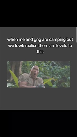 were lowk not built for ts #fyp #camping #jumanji #therock #viral