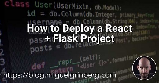 How to Deploy a React   Flask Project