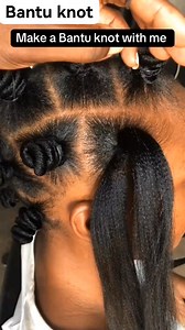 38K views · 407 reactions | Bantu knot tutorial #fypシ゚viralシfypシ゚ #followers #viralreels | Natty hair designs | Facebook