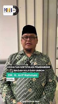 KHB VLOG – HAJJ AND UMRAH GUIDE CERTIFICATION
