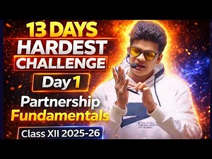 Day 1 | Partnership fundamental class 12 one shot | By Avdhesh Sharma | Fundamental of PARTNERSHIP