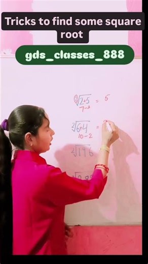 Tricks to find some square root #maths #trending