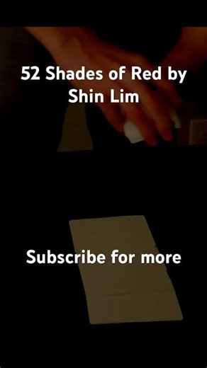 52 Shades of Red by Shin Lim #magic #viral