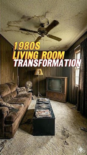 1980s Living Room Transformation is mind blowing 🤯