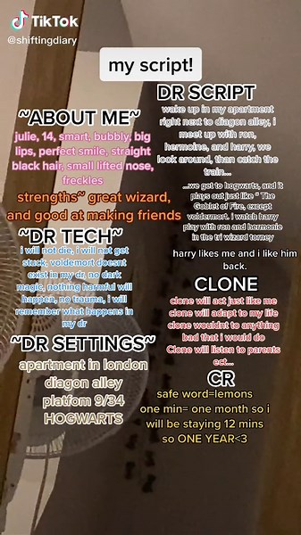 my shifting script! #shifting #shiftingrealities #hogwarts #harrypotter #draco #dracomalfoy #hermione #ronweasley