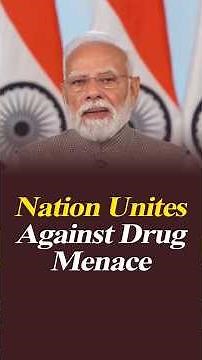 ''Nation Unites Against Drug Menace'': #pmnarendramodi #drugsfreeindia
