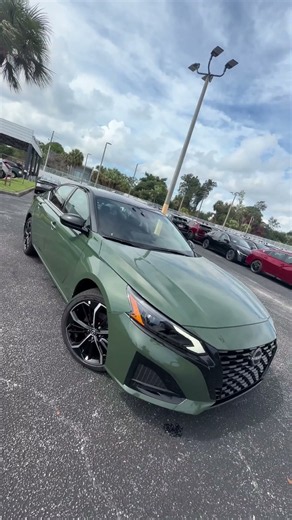 Bold looks. Fresh color. Same Altima attitude. 💚🔥 The 2026 Nissan Altima in Tactical Green is turn