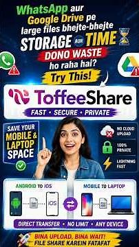 Best FREE File Sharing Tool 2026 | Android ↔ iPhone ↔ Laptop