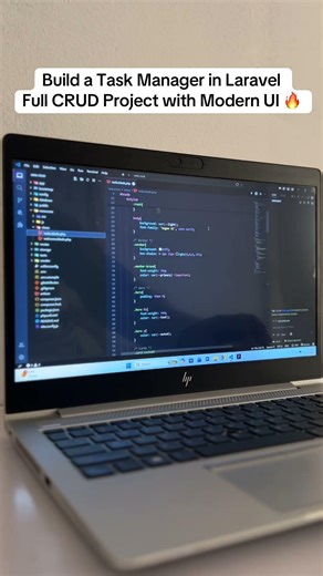 Build a Task Manager in Laravel | Full CRUD Project with Modern UI 🚀 #Laravel
