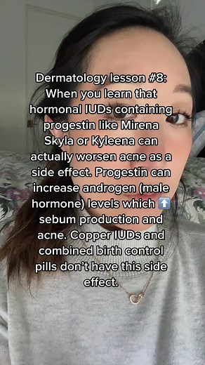 In my practice, I have seen multiple patients whose acne flared badly after getting on a progestin only hormonal IUD. Of course, for each person, this is a personal choice. I have also had patients who didn’t have acne to begin with who did not have acne after their hormonal IUD implant either. It really depends on the patient. However, if you ALREADY suffer from acne, you may want to discuss other options with your OB/GYN for contraception, other than hormonal IUD. #i#iudi#iudinsertiond#dermbyp
