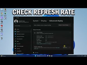 How To Check your Monitor Screen Refresh Rate HZ in Windows 11 - Easy Fix