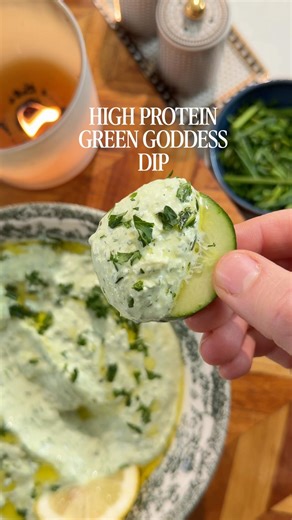 High protein green goddess dip #easyhealthyrecipes #vegetarianrecipies
