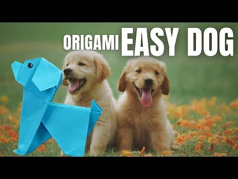 Origami Dog for Beginners: Easy and Quick DIY Tutorial