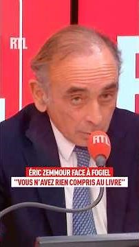 Zemmour faces Fogiel: "You didn't understand anything in the book"