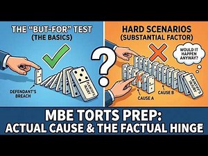 MBE Torts Masterclass: actual cause.