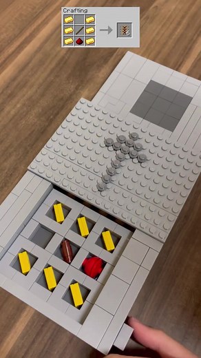 Crafting Lego Minecraft Powered Rail Tutorial