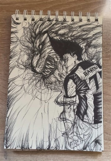 How to Draw Barou from Blue Lock Step-by-Step