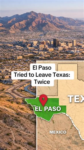 El Paso Tried to Leave Texas:Twice El Paso is 571 miles from Austin but only 268 miles from Phoenix. Let that sink in. When your state capital is farther than three other state capitals, you start to wonder who you really belong to. 🌵 El Paso secession Texas Texas border county controversy El Paso vs Austin politics Trans-Pecos region forgotten El Paso New Mexico annexation Texas county independence movement West Texas political isolation #ElPasoCounty #TexasBorderPolitics #WestTexas #TexasCont
