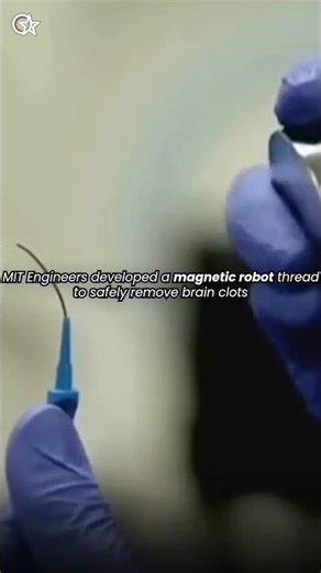 MIT engineers developed a magnetic thread robot to safely remove brain clots