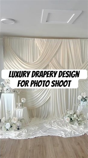 Luxury Drapery Design for Photo Shoot 🤍