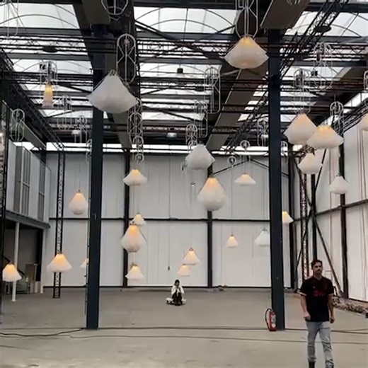 43K views · 291 reactions | These flower lights automatically blossom when you approach. Created by Amsterdam-based DRIFT, Meadow is an interactive kinetic installation consisting of many robotic flower lights. | GIGadgets | Facebook